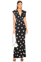Norma Kamali V Neck Rectangle Dress In Black,geometric Print