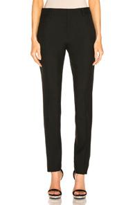 Saint Laurent High Waist Tailored Pant In Black