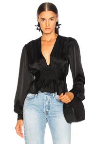 Alexachung Evening Smock Top In Black