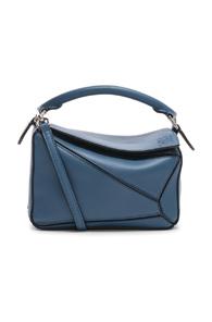Loewe Puzzle Mini Bag In Blue