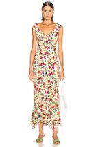 Saloni Daphne C Dress In Floral,yellow