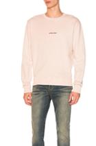 Saint Laurent Crewneck Sweatshirt In Pink