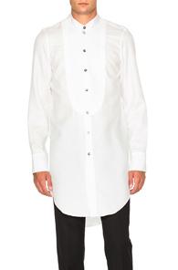 Ann Demeulemeester Tuxedo Shirt In White
