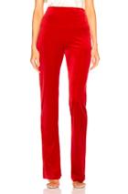 Norma Kamali Boot Pant In Red