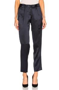 Michelle Mason Pleat Pants In Blue