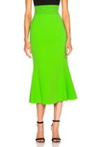 David Koma Flared Skirt In Green