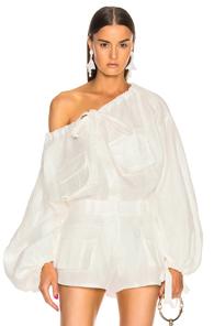 Zimmermann Golden Skater Shirt In White