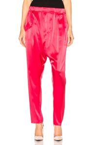 Baja East Satin Back Crepe Pant In Pink