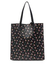Givenchy Medium Pink Hibiscus Printed Stargate In Black,floral
