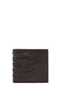 Alexander Mcqueen Rib Cage Billfold Wallet In Black