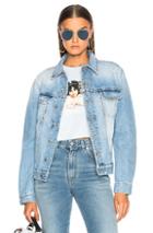 Fiorucci Nico Oversized Trucker Jacket In Denim Light