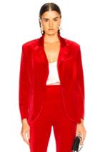 Norma Kamali Single Breasted Jacket In Red