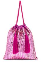 Attico Sequined Pouch In Pink