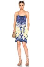 Raquel Allegra Spaghetti Strap Dress In Ombre & Tie Dye,purple