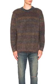 Acne Studios Nikos Pullover Sweater In Blue,red