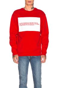 Calvin Klein Est. 1978 Logo Crew Neck In Red,white