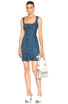 Stella Mccartney Super Stretch Denim Dress In Blue