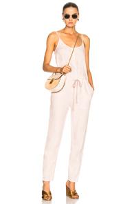 Enza Costa For Fwrd Strappy Jumpsuit In Pink