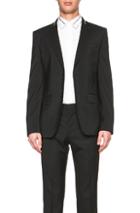 Givenchy Two Button Notch Jacket With Zip Collar In Black