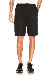 Marni Light Washed Cotton Twill Shorts In Black