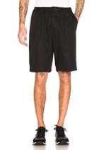 Marni Light Washed Cotton Twill Shorts In Black