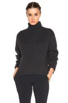 Ellery Mia High Collar Sweater In Gray,black