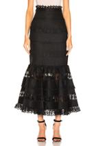 Zimmermann Wayfarer Panelled Skirt In Black