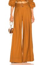 Patbo Belted Wide Leg Pant In Yellow