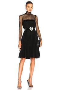 Philosophy Di Lorenzo Serafini Lace Long Sleeve Dress In Black