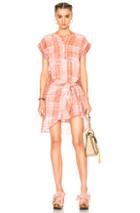 Ulla Johnson Theo Dress In Checkered & Plaid,pink