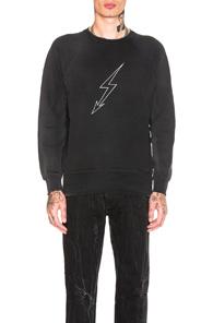 Givenchy Lightning Sweatshirt In Black