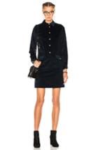 A.p.c. Agnes Dress In Blue