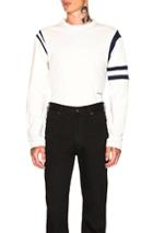 Calvin Klein 205w39nyc Banded Sleeve Sweatshirt In White
