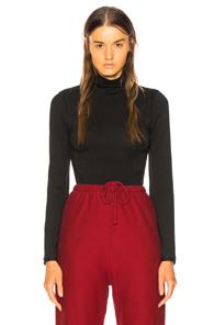 Vetements Fitted Inside Out Long Sleeve Turtleneck In Black