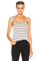 Isabel Marant Etoile Avien Striped Linen Tank In Gray,stripes
