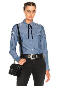 Ulla Johnson Willie Shirt In Blue