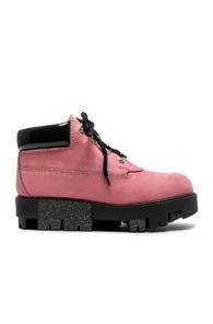 Acne Studios Tinne Leather Boots In Pink