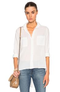 Enza Costa Hi Low Top In White