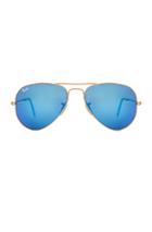 Ray-ban Aviator Sunglasses In Blue,metallics