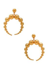 Wasson X Lpa For Fwrd Crescent Sphere Earrings In Metallics
