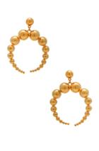 Wasson X Lpa For Fwrd Crescent Sphere Earrings In Metallics