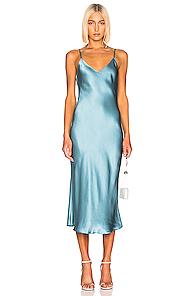 Sablyn Taylor Slip Dress In Blue