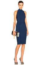 Mugler Sleeveless Mega Milano Dress In Blue