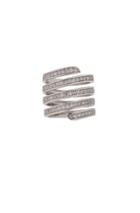 Lynn Ban Pave Coil Ring In Metallics