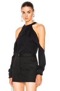 Dion Lee Merino Sleeve Release Sweater In Black