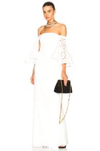 Houghton For Fwrd Gamila Gown In White