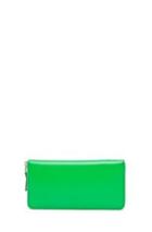 Comme Des Garcons Classic Long Wallet In Neon