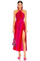 Rixo London Bluebell Dress In Pink,stripes,red