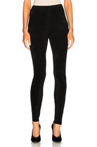 Roland Mouret Rowley Velvet Metallic Jacquard Knit Leggings In Black