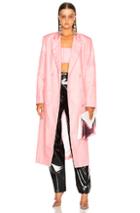 Helmut Lang X Shayne Oliver Double Breasted Coat In Pink